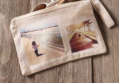 Instagram Photo Transfer to Canvas Pencil Purse