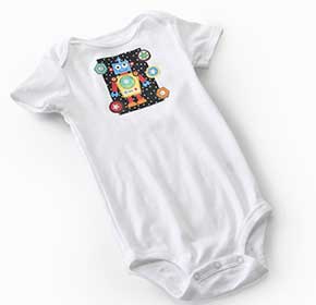 No-Sew Robot Baby Onesie