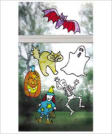 Halloween Suncatcher Clings