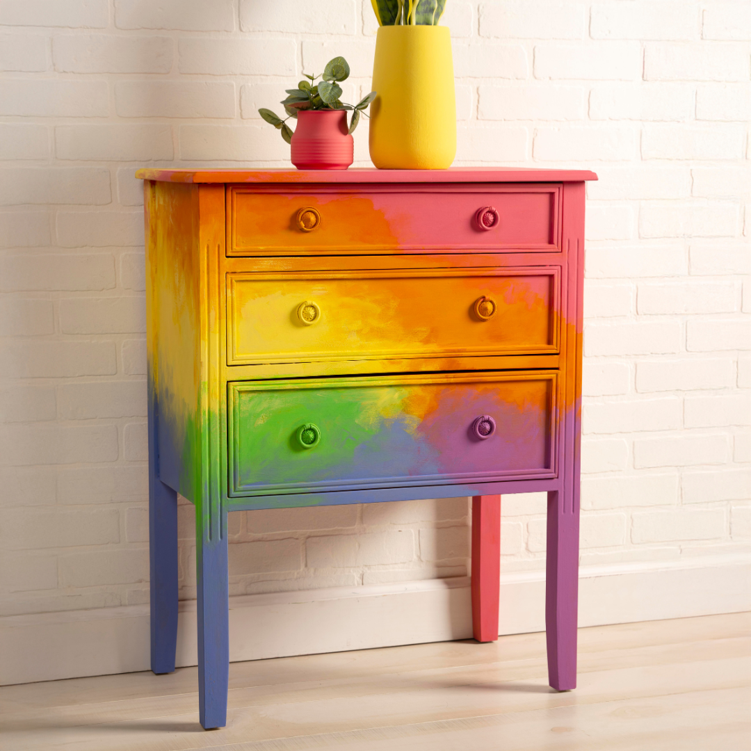 Rainbow Ombre Dresser