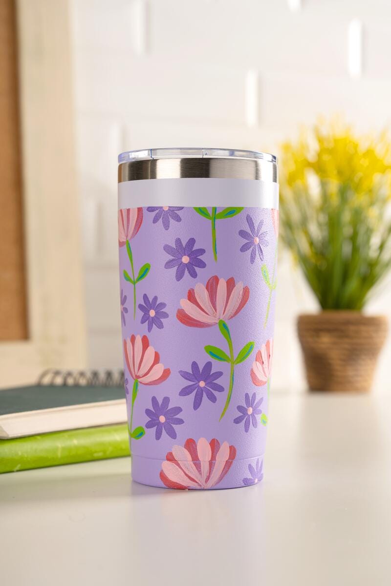 FolkArt Painted Tumbler