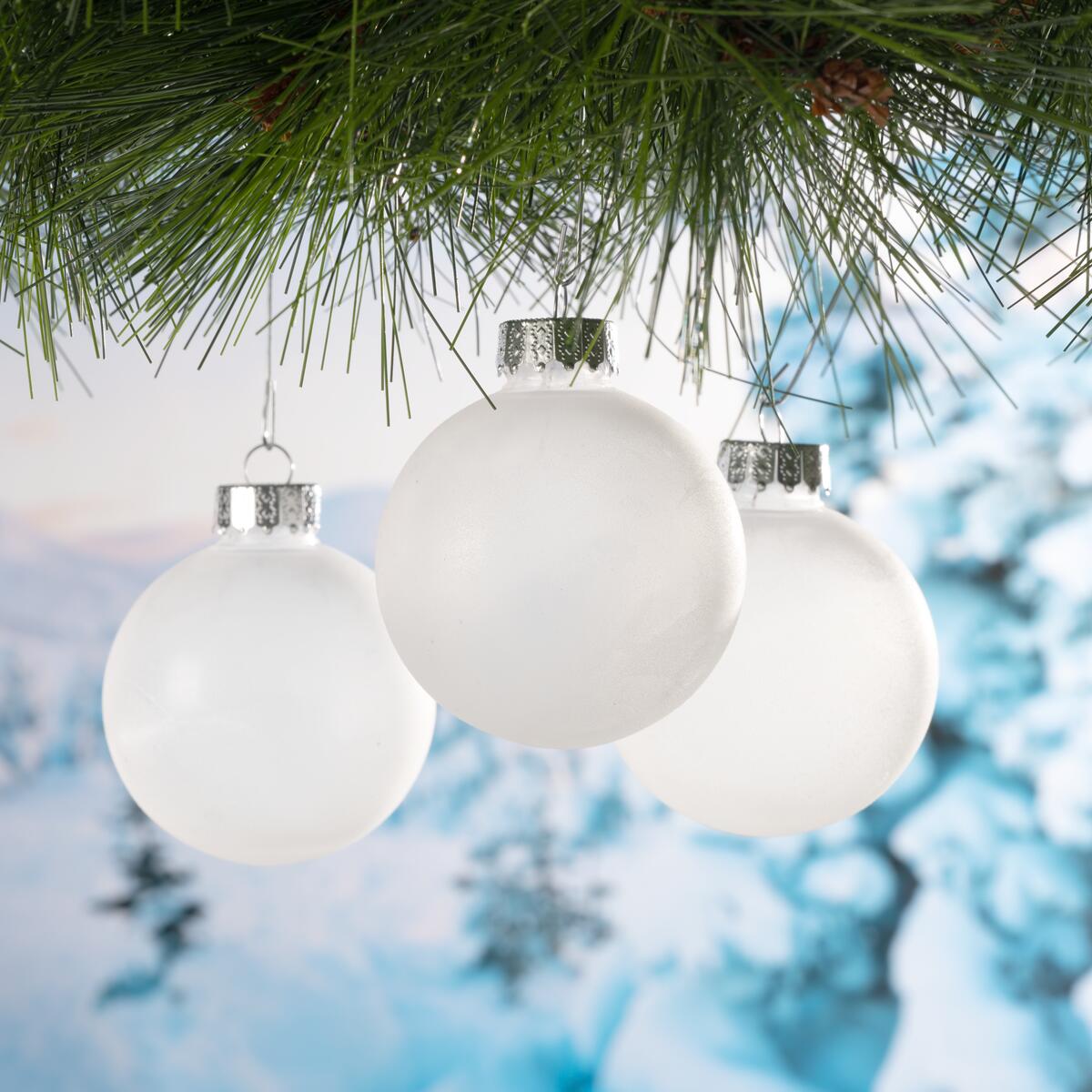 Frosted Ornaments