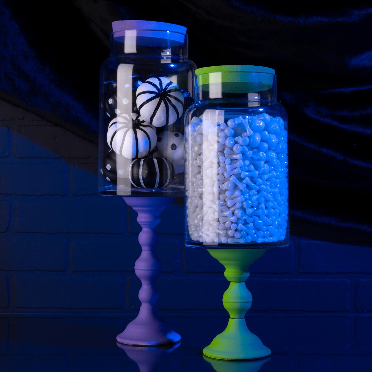 Halloween Colorful Candy Jars