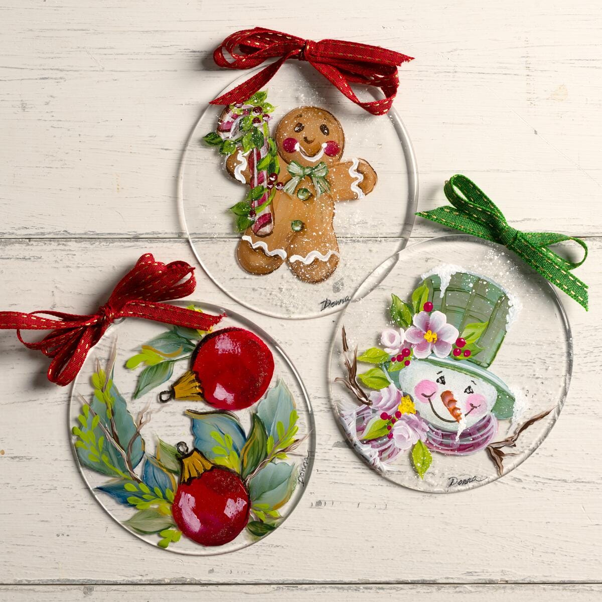 Festive One Stroke Magic: Christmas Ornaments by Donna Dewberry