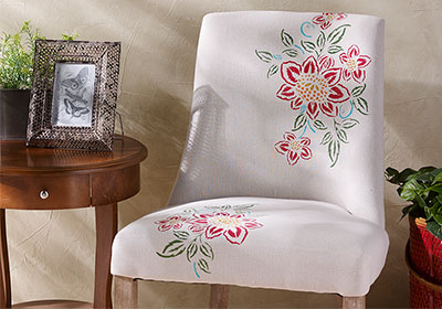 Painted Fabric Chair