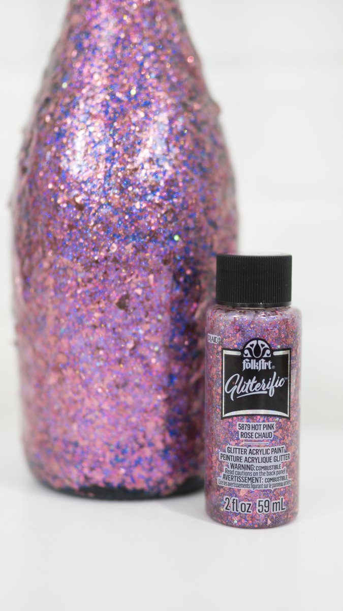 Glitterific Galentine Painted Bottle