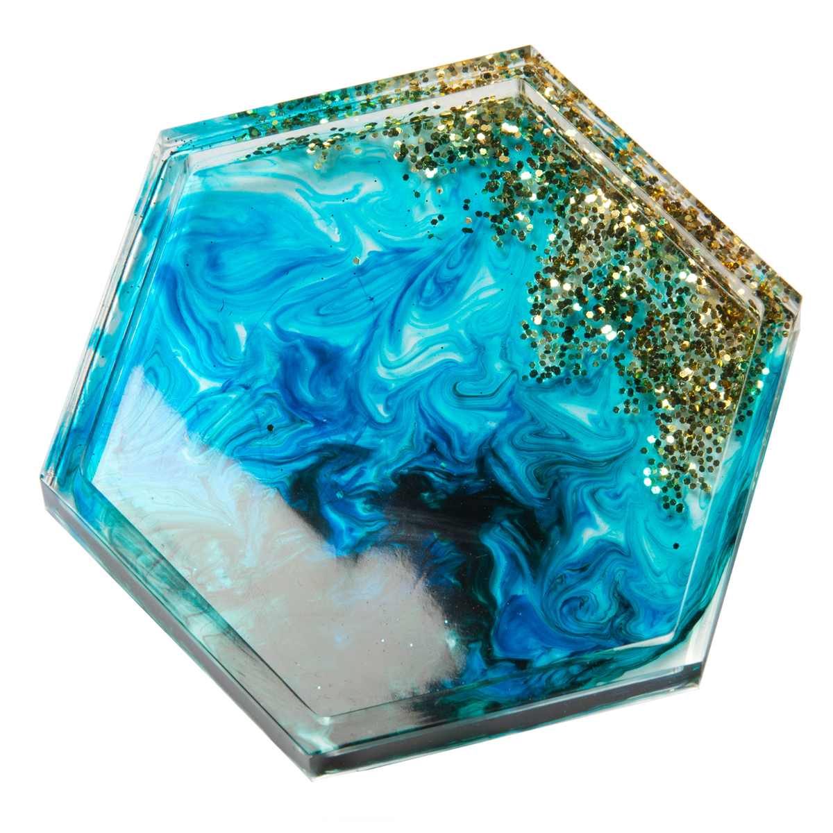 Mod Podge Resin Ocean Coaster