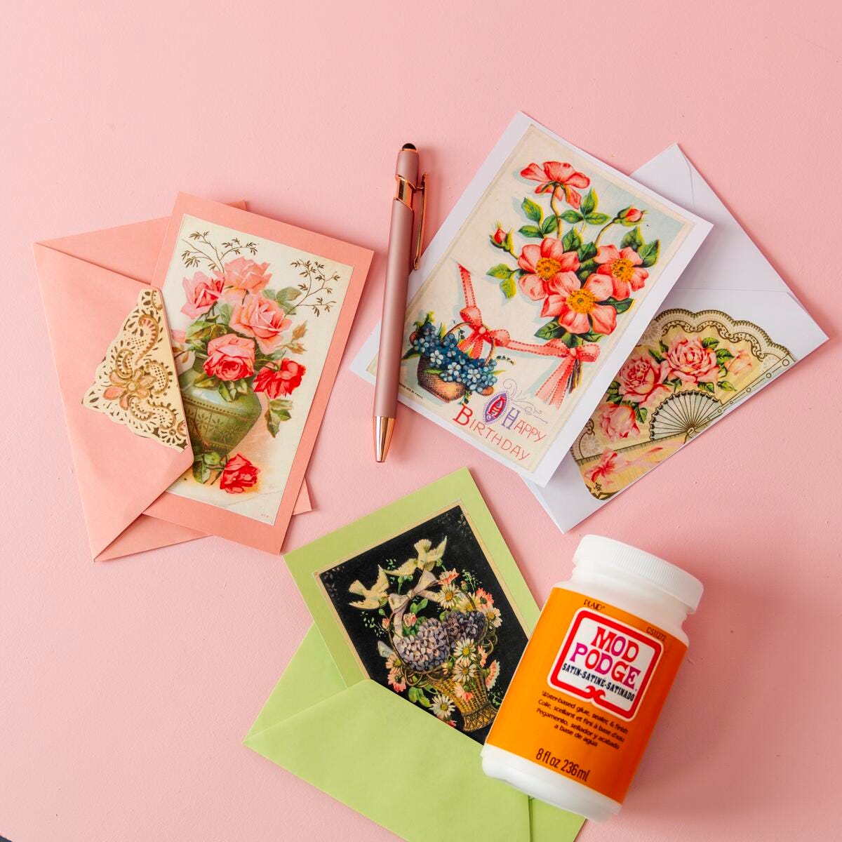 Mod Podge Month - Week Two - Celebrations: Greeting Cards