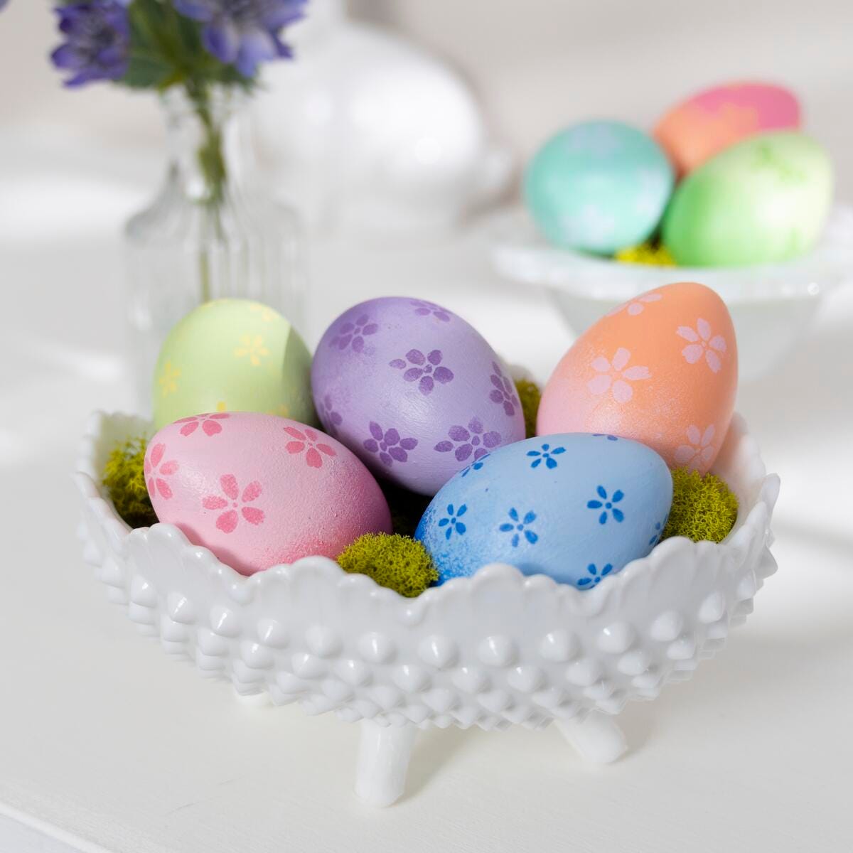 Springtime Elegance: Stenciled Egg Collection