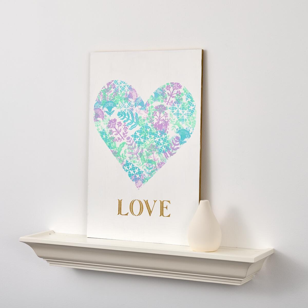 Enchanting Heart Art: A Stamped Masterpiece