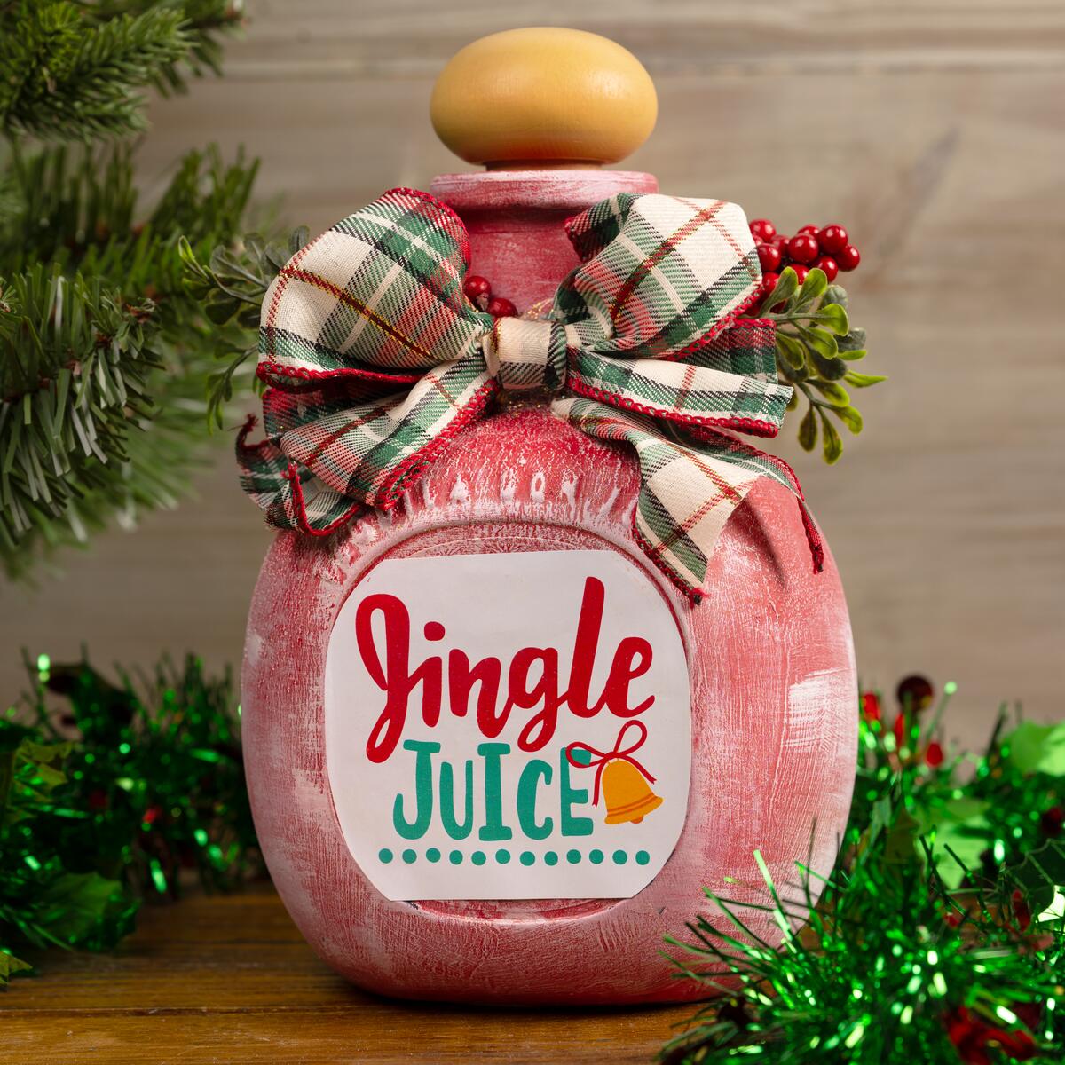 Mod Podge Jingle Juice Bottle