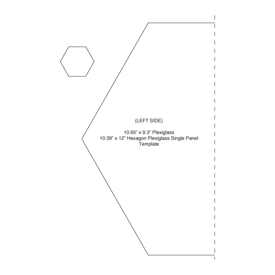 Hexagon Plexiglass Panel