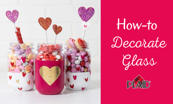 How to Decorate Glass for Valentine's Day!