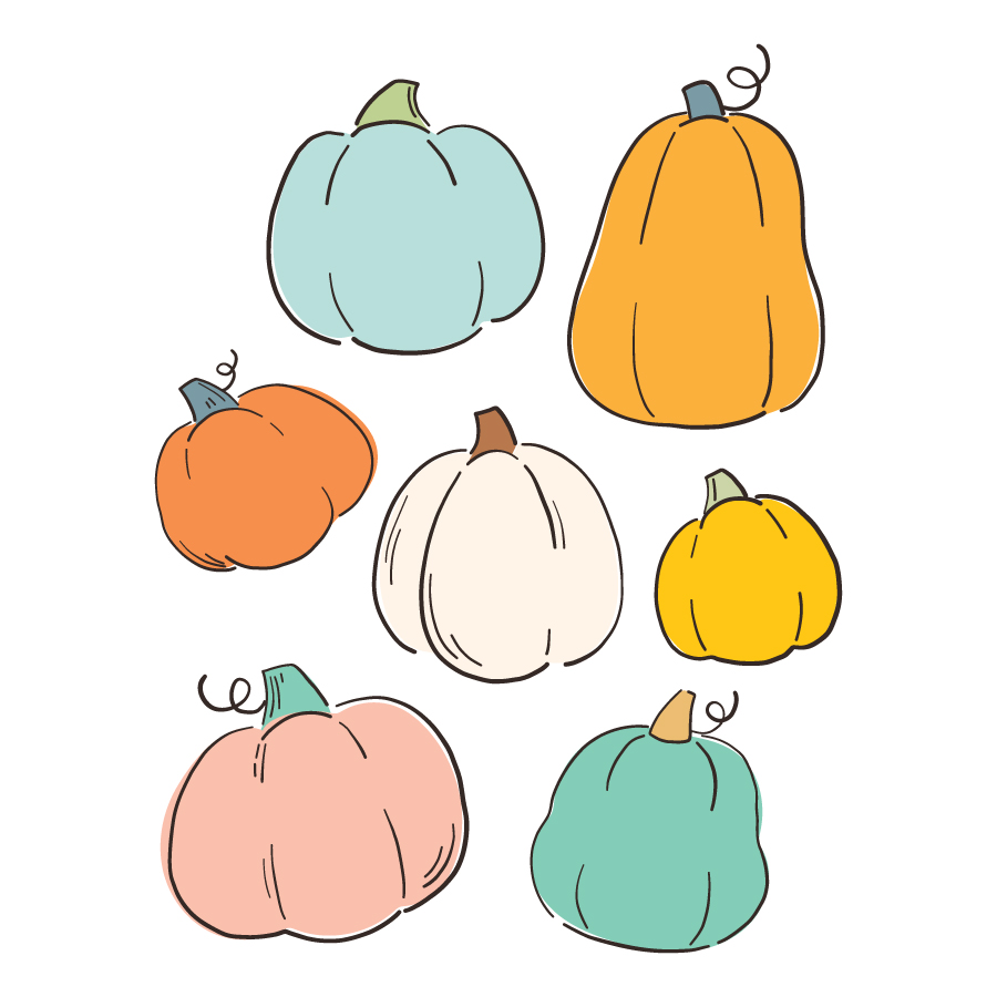 Pastel Pumpkins