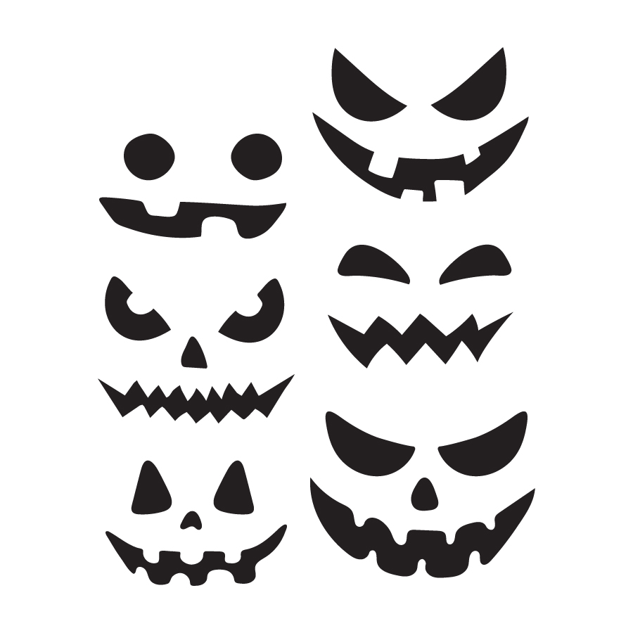 Small Jack-O-Lantern Faces