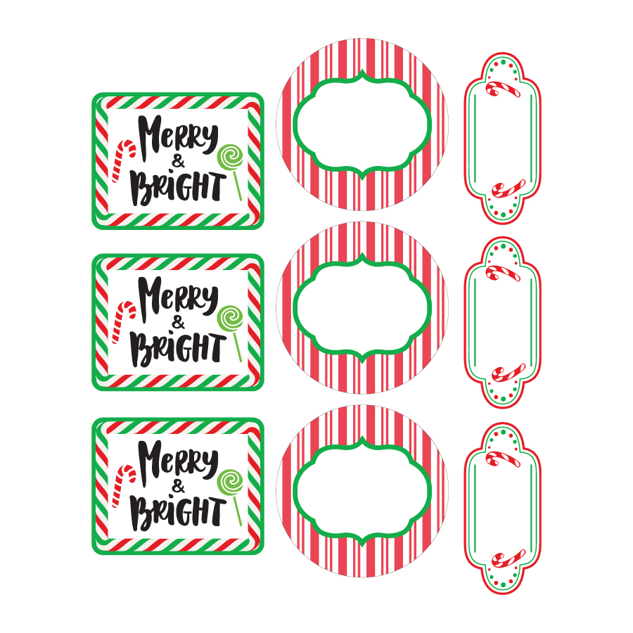 Holiday Mason Jar - Merry Bright