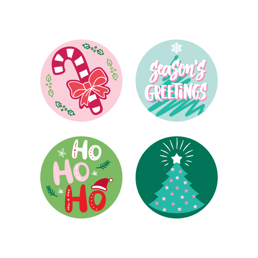 Holiday Round Coasters