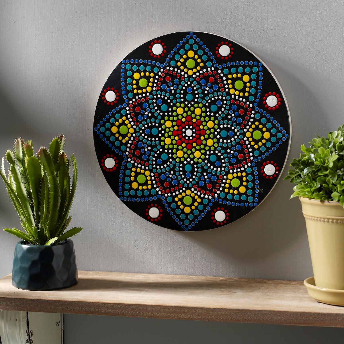 FolkArt Dots Bright Lotus Mandala