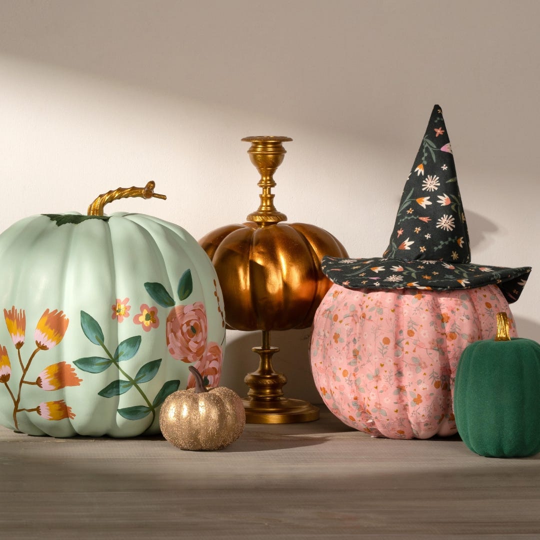 Fall Floral Pumpkins