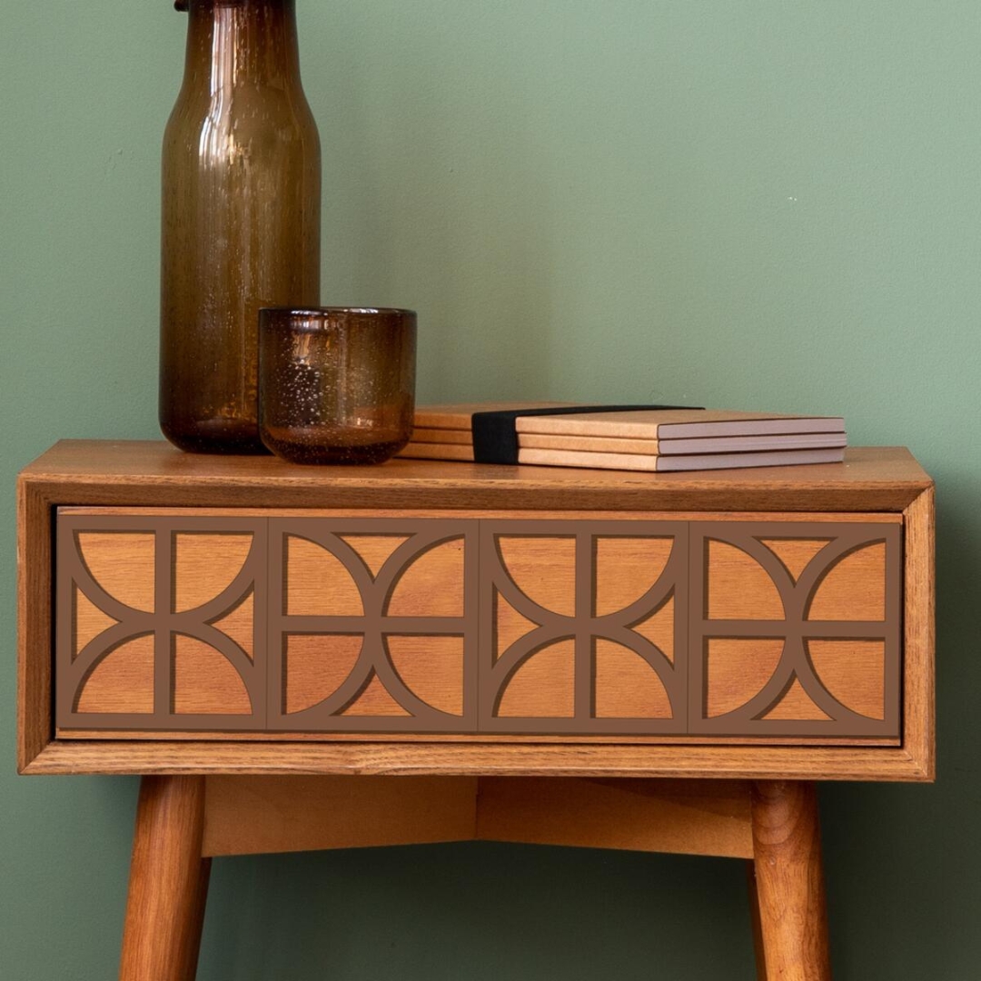 Appliqued Upcycled Side Table