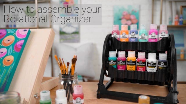 How to Assemble Your Rotational Paint Organizer