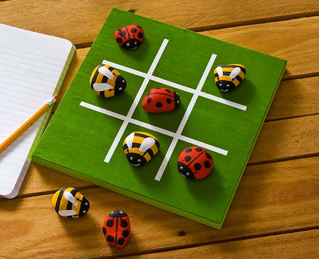 Tic Tac Toe Rock Bugs