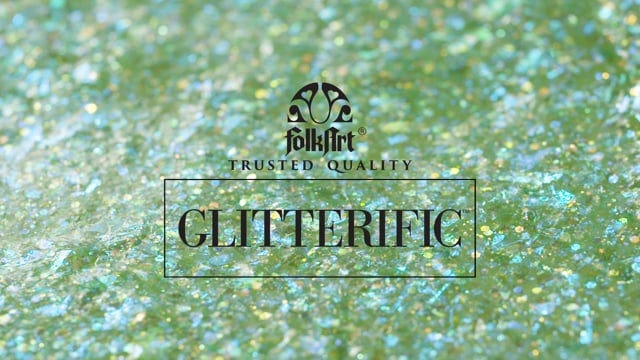 FolkArt Glitterific - add a sparkling topcoat to your next DIY!