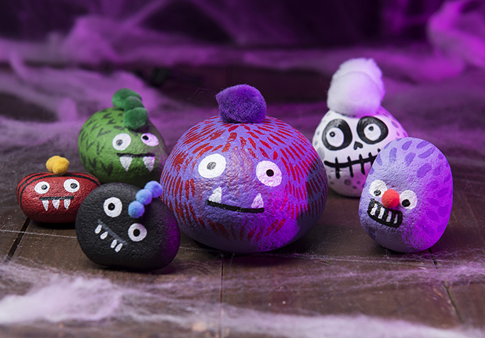 Painted Rocks Monster Buddies