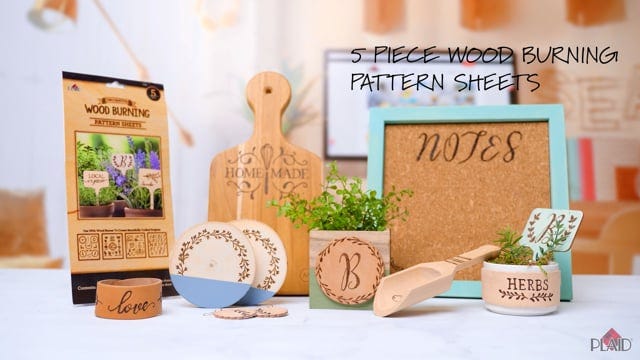 Wood Burning Pattern Sheets Outdoors