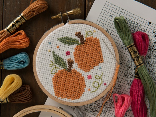 Free Fall Cross Stitch Pattern from Bucilla