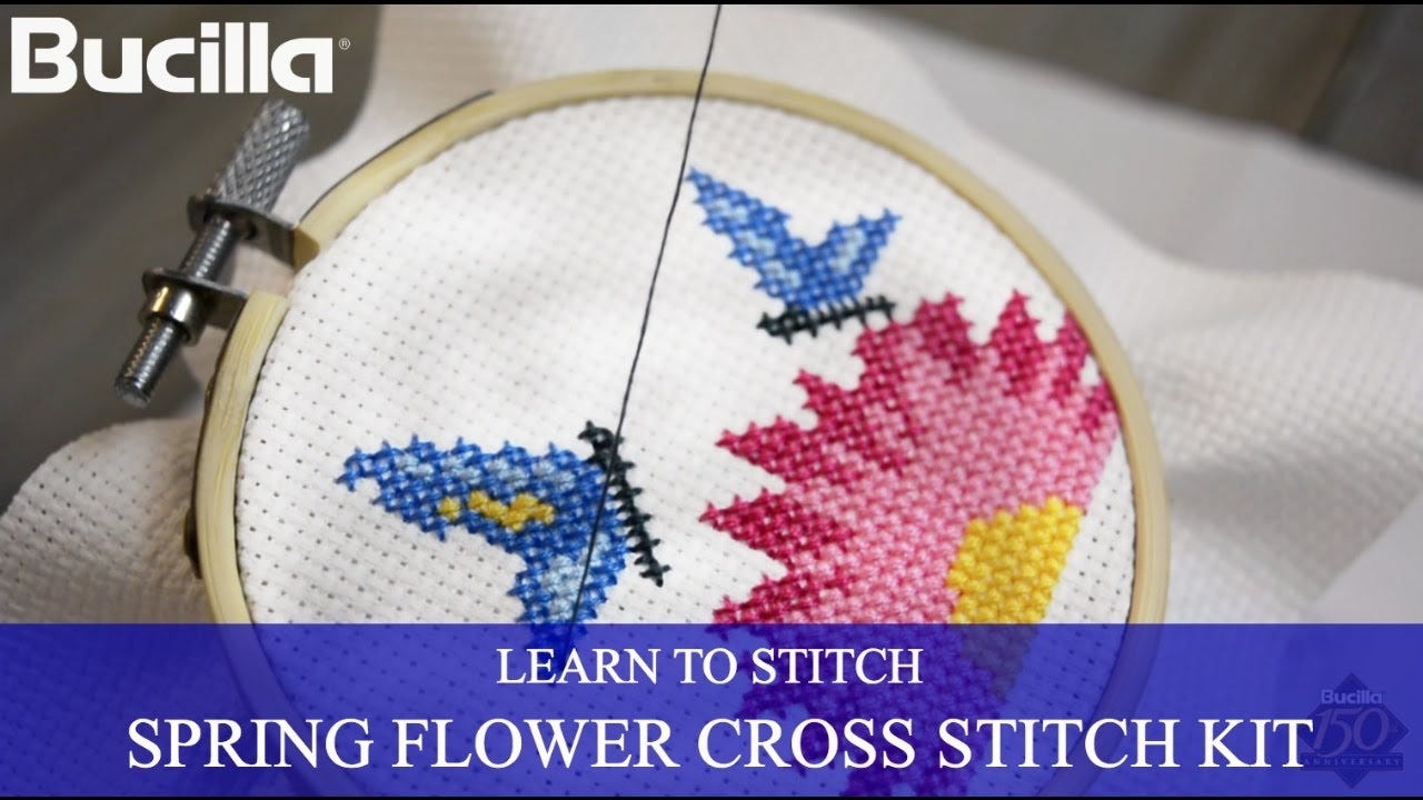 Learn Counted Cross Stitch with Bucilla Learn to Stitch Kit