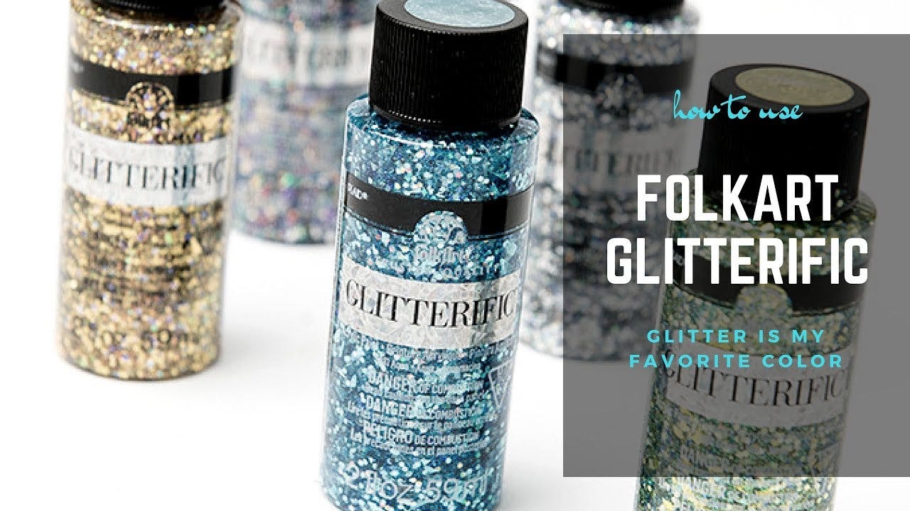 How to Use FolkArt Glitterific