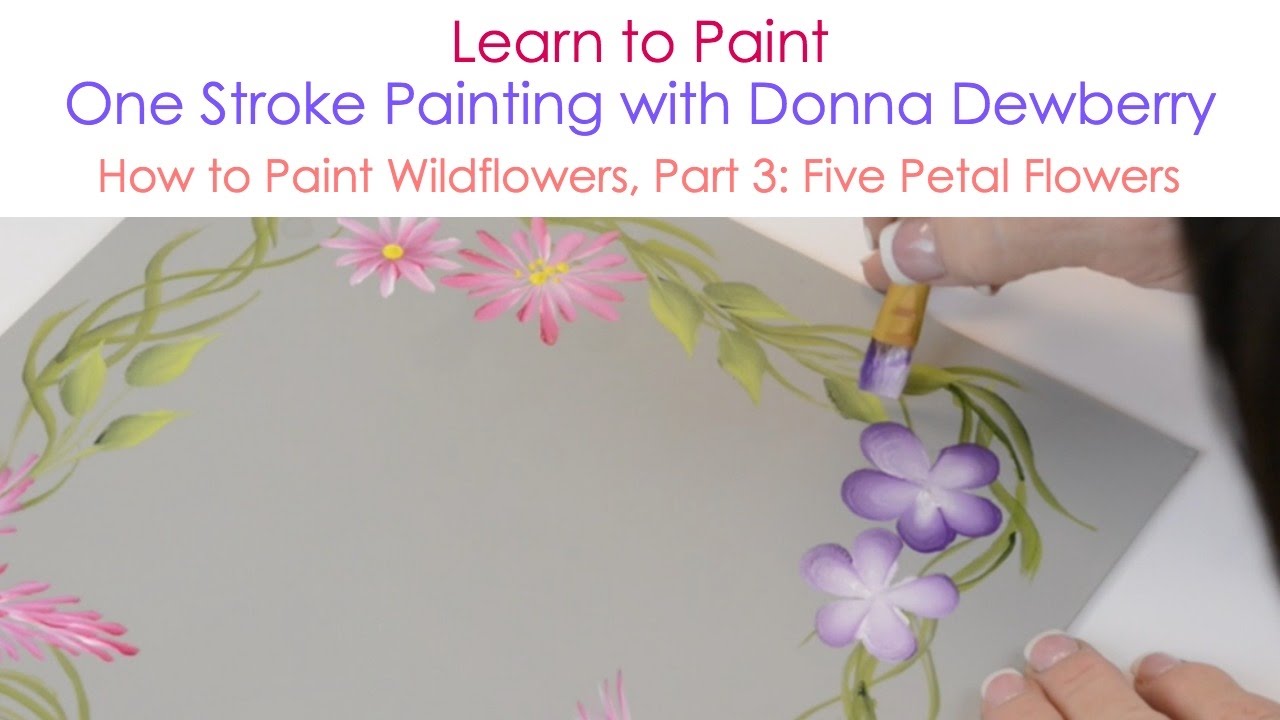 How to Paint Wildflowers, Pt. 3: Five Petal Flowers