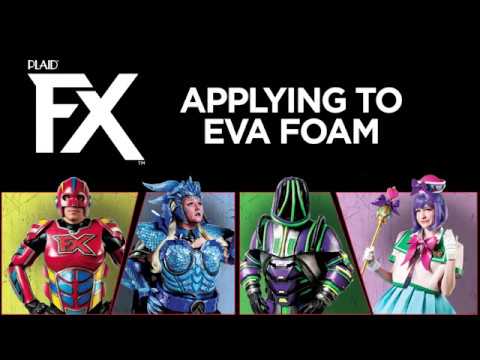 Applying Smooth Satin to EVA Foam