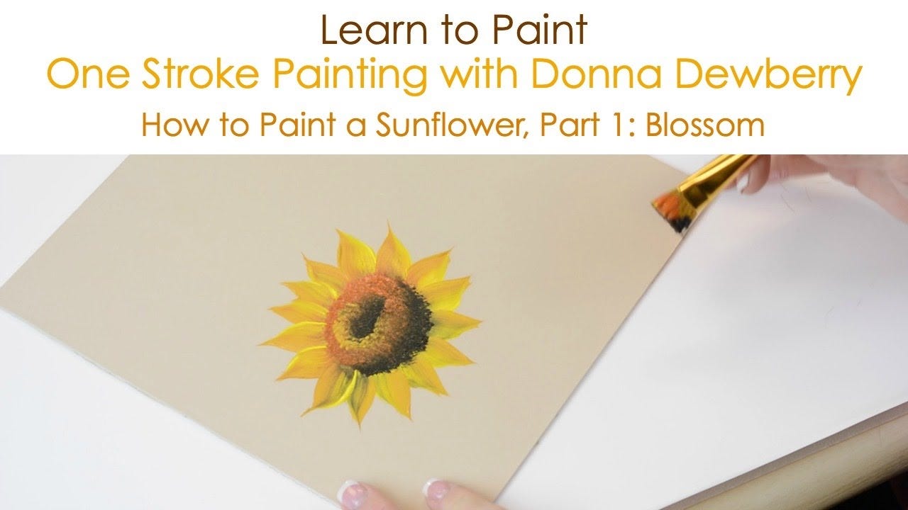 How to Paint a Sunflower, Pt. 1: Blossom