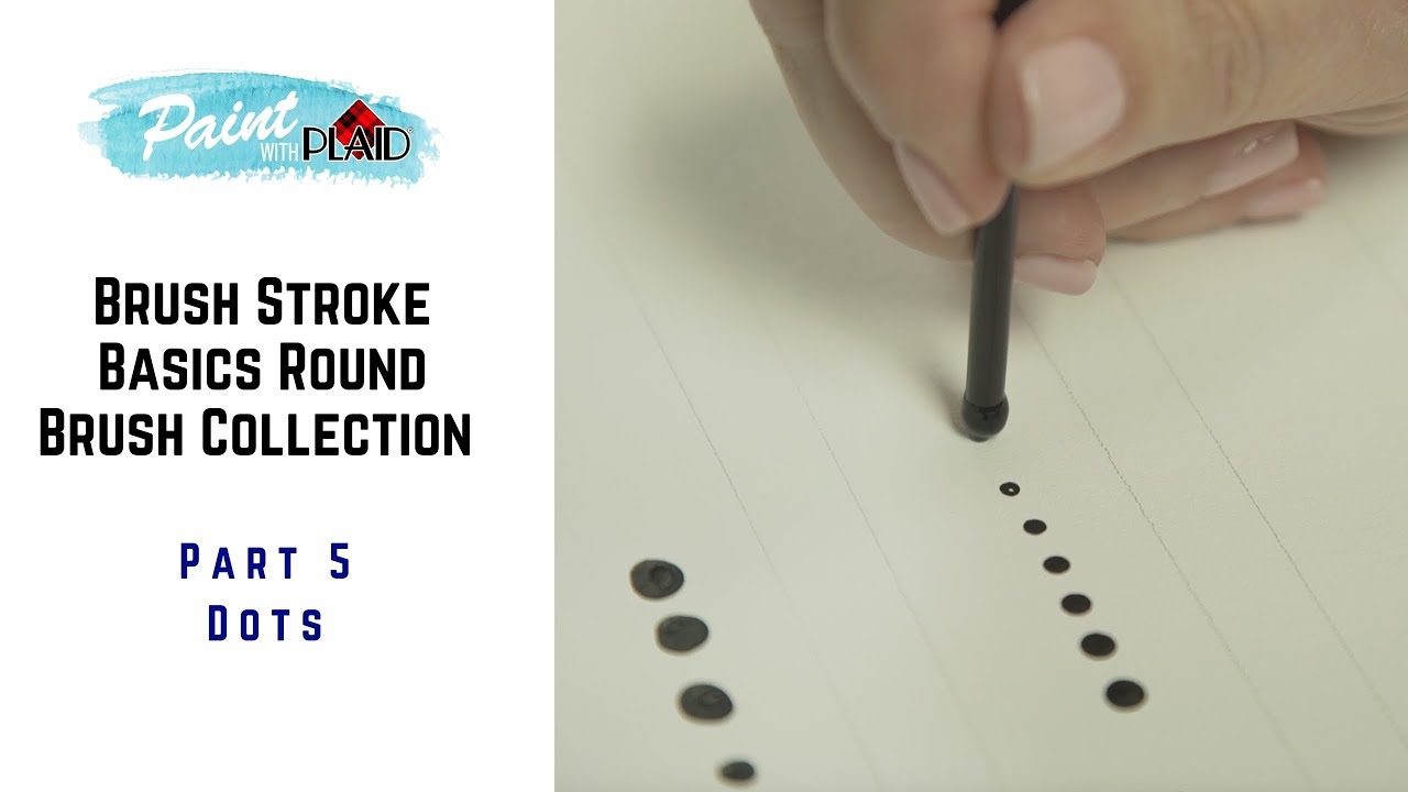 Brush Stroke Basics: Round Brush Techniques pt. 5, Dots