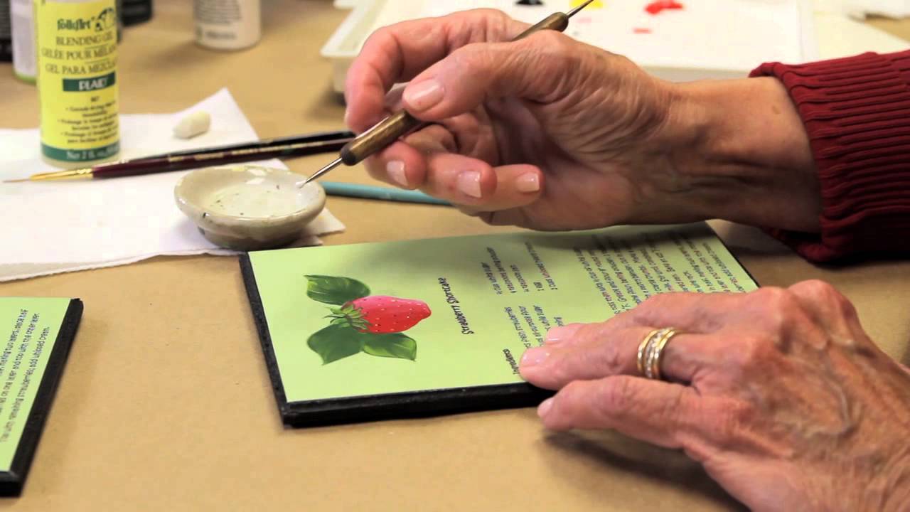 How to Paint a Strawberry with Priscilla Hauser