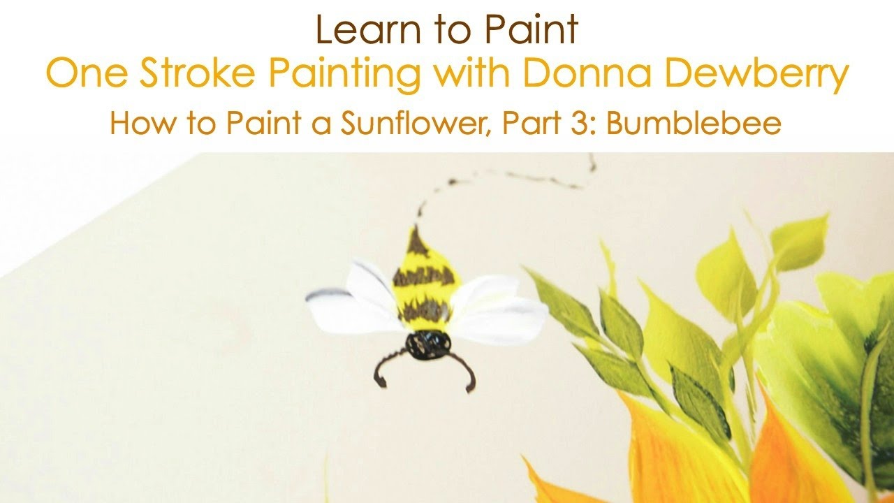 How to Paint a Sunflower, Pt. 3: Bumblebee