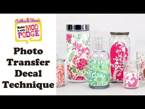 Mod Podge Photo Transfer Decal Tutorial