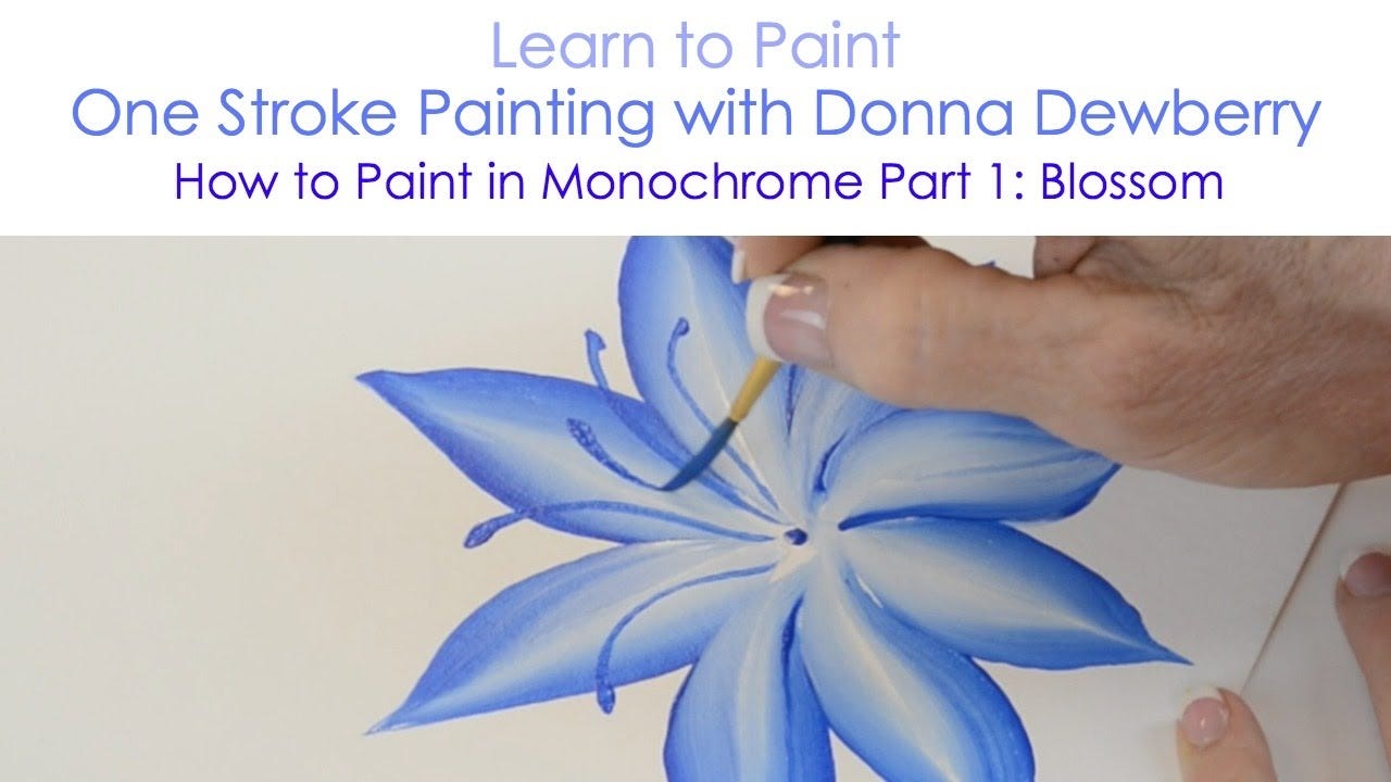 How to Paint in Monochrome, Pt. 1: Blossom