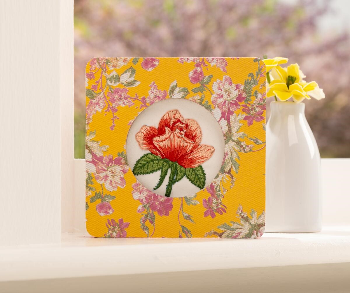 Mod Podge Floral Square Frame