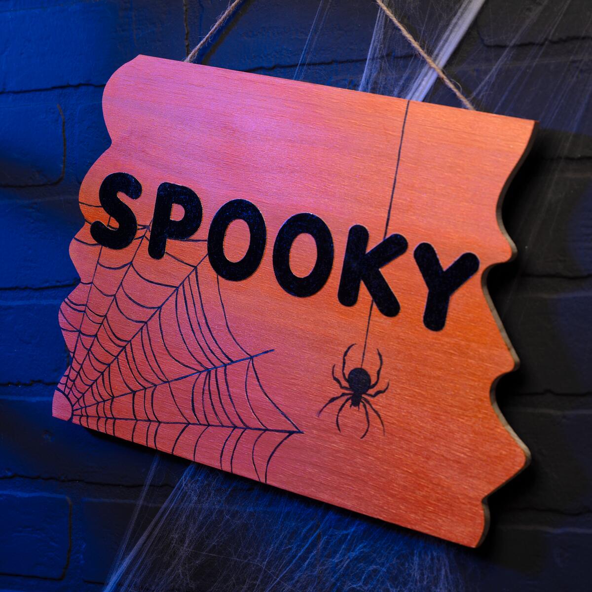 Delta Spooky Spider Sign