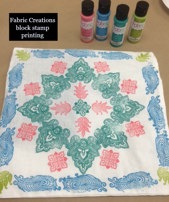 Block Printing with Acrylic Paint