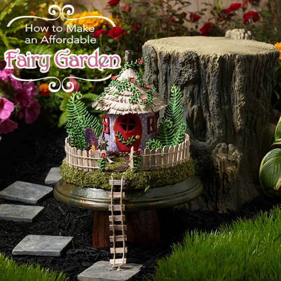 DIY Affordable Fairy Garden Accessories with Free Template!