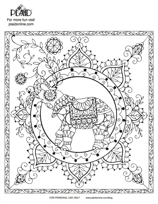 4 Free Adult Coloring Book Page Printables! | Plaid Online