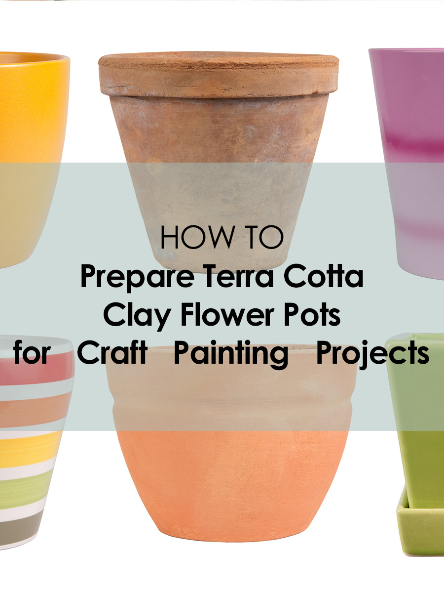 How to Prepare a Terra Cotta Clay Flower Pot for Painting Projects