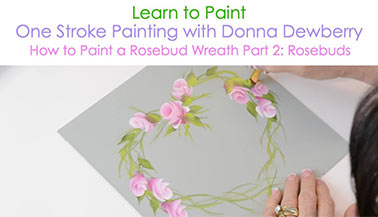 How to Paint a Rosebud Wreath, Pt. 2: Rosebuds