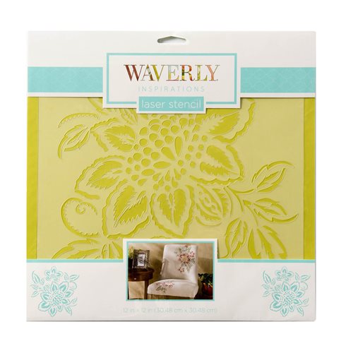 Waverly ® Inspirations Laser Stencils - Décor - Floral, 12" x 12" - 60514E