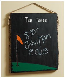 'Tee Time!' Plaque