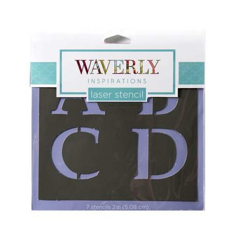Waverly ® Inspirations Stencils - Accent - Alpha Serif, 6" x 6" - 60533E